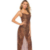 BALI LEOPARD LONG DRESS